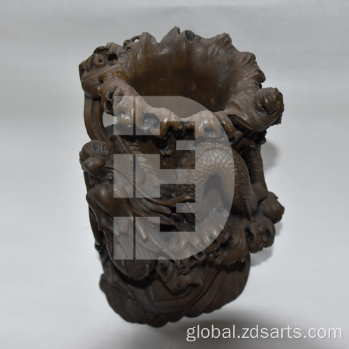 Online Auction Antiques Stone Carving of Dragon Roaring the Sea Factory